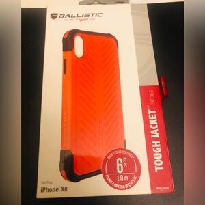 Ballistic Tough Jacket Case for iPhone XR - Black and Orange